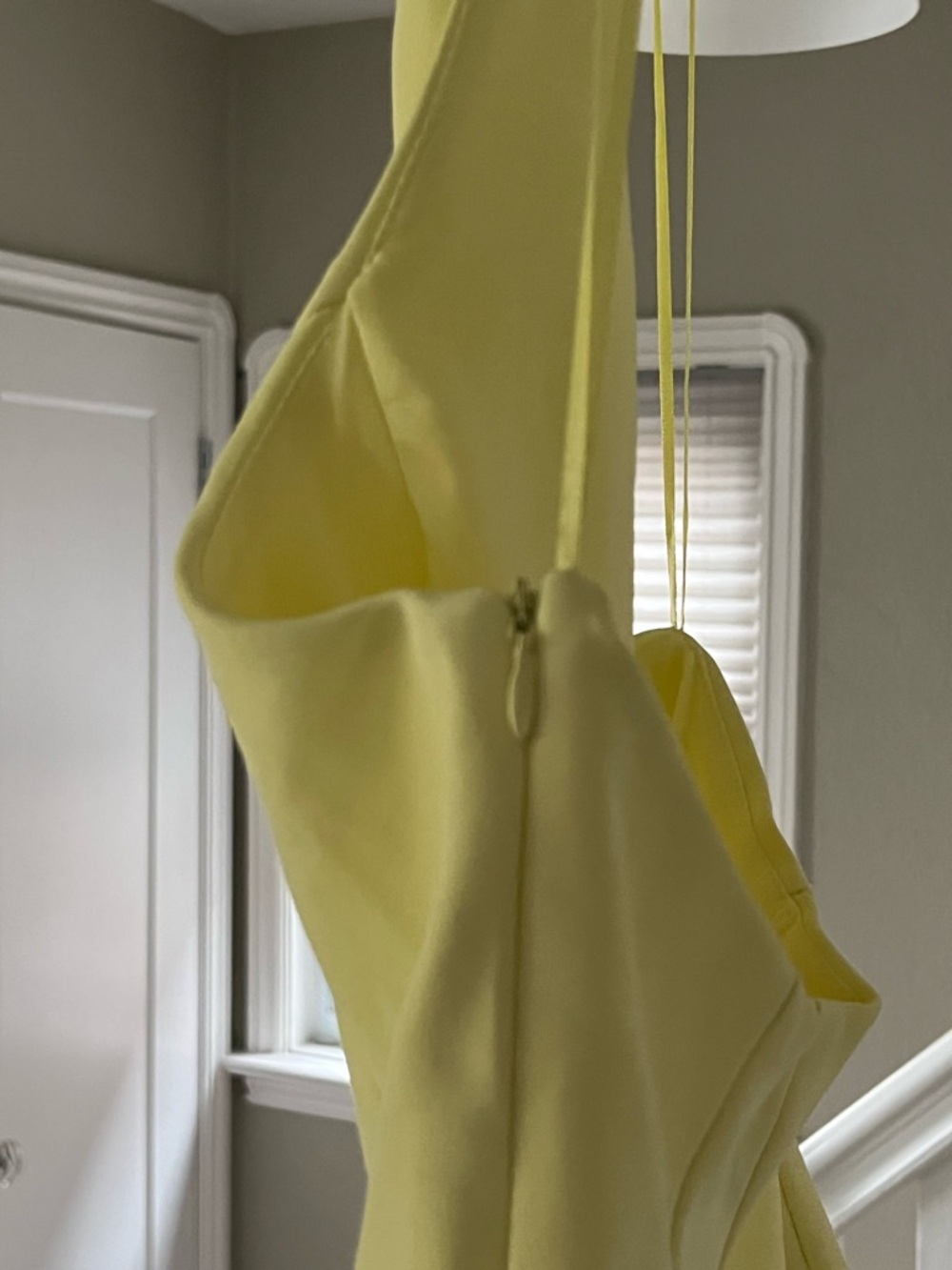 NWOT Halter Peplum Top in Light Lemon Yellow Lemonade - Picture 7 of 11